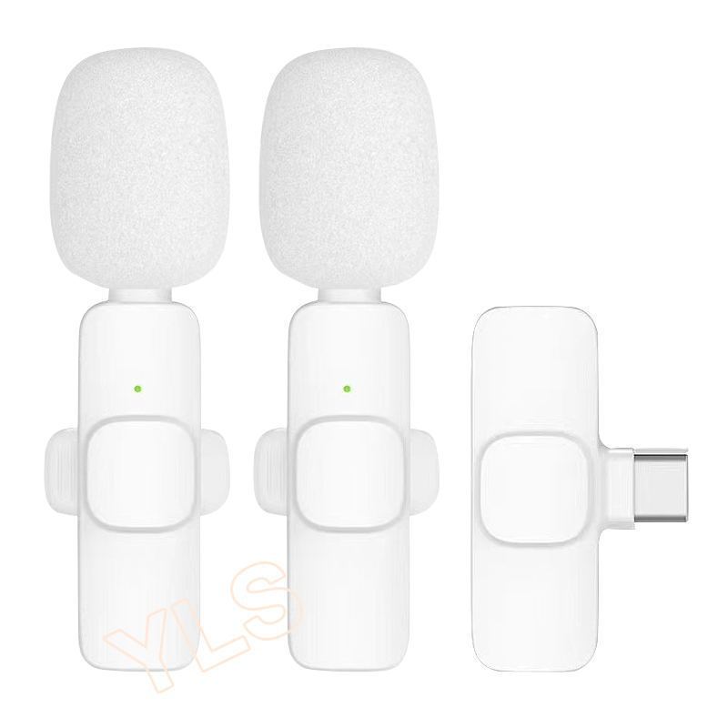 録画アンカー ライブブロードキャスト ワイヤレスラベリアマイク 1対2携帯電話ライブブロードキャスト Bluetooth ミニビデオラジオマイク|undefined
