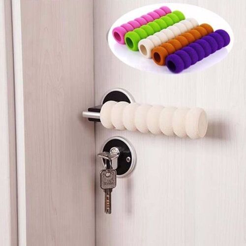 Anti-static door handle anti-collision protective cover Winter fabric bedroom door handle gloves Round universal door pull gloves