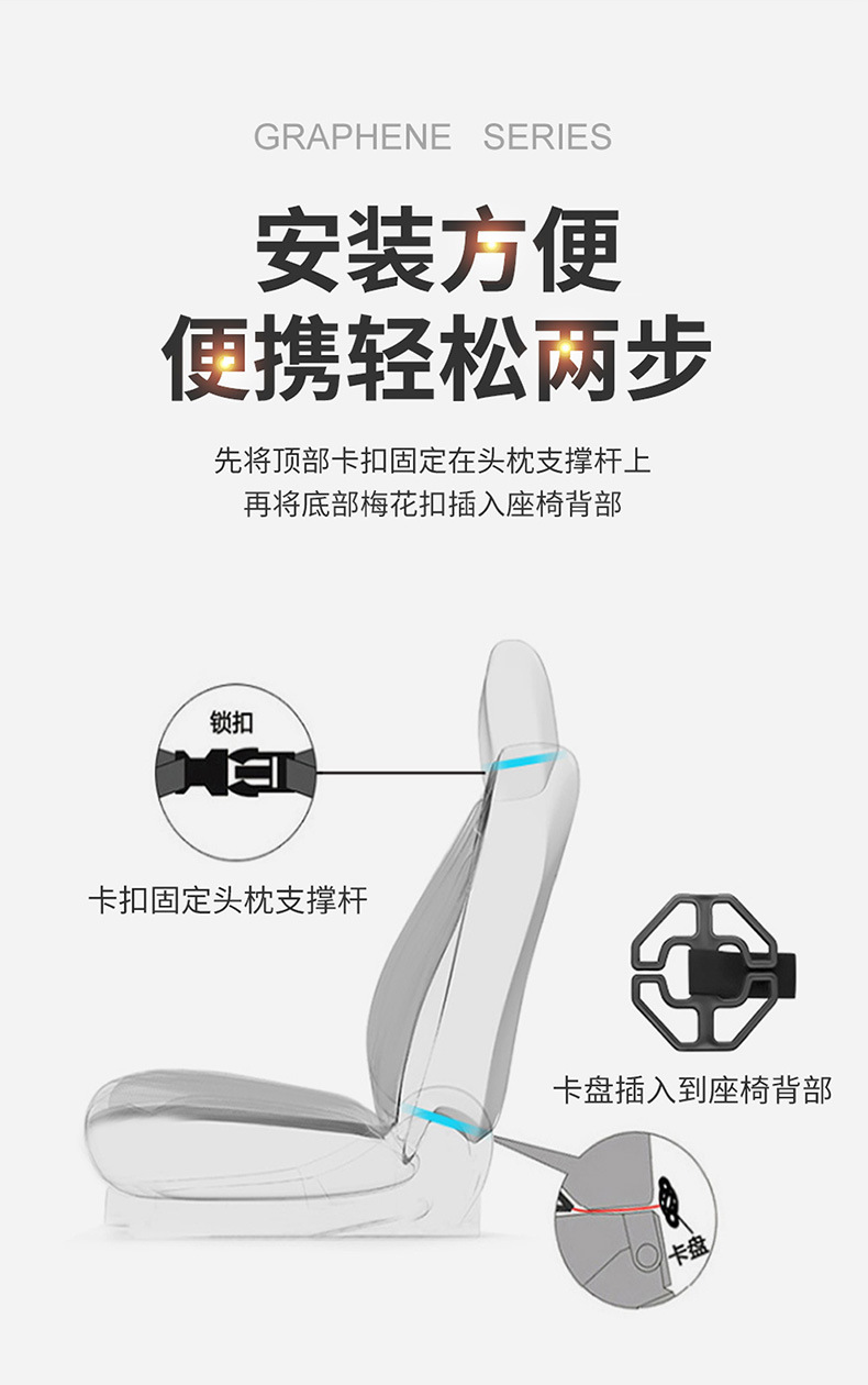 Graphene Heating Pad Car Seat Cushion Winter Warm Car Mat Cross-Border 12V24V Flannel Short Plush Single Seat Cushion