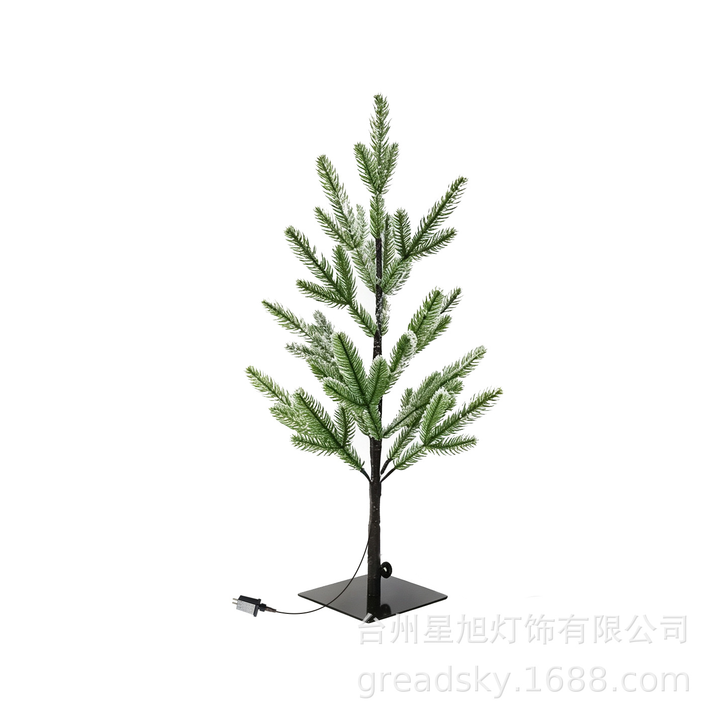 Simulación transfronteriza de pin luz árbol de Navidad diseño de alambre de cobre decoración de árbol de luz de alambre de cobre decoración de árbol de Navidad