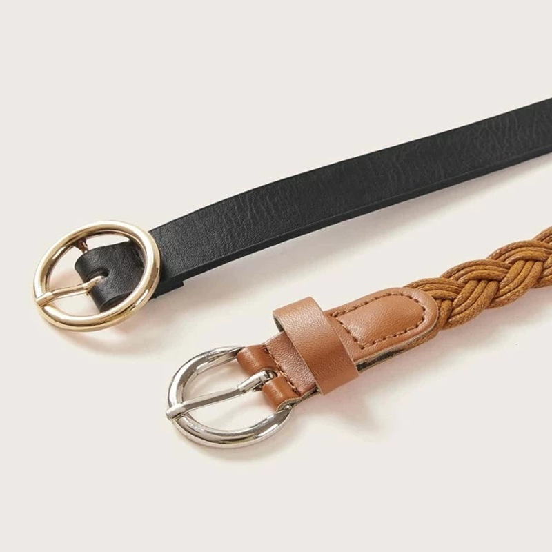 2024 Neuer Damengürtel mit personalisierter, schlichter und modischer Gürteldekoration aus PU-Gürtel mit vielseitigem Temperament_voghion.com