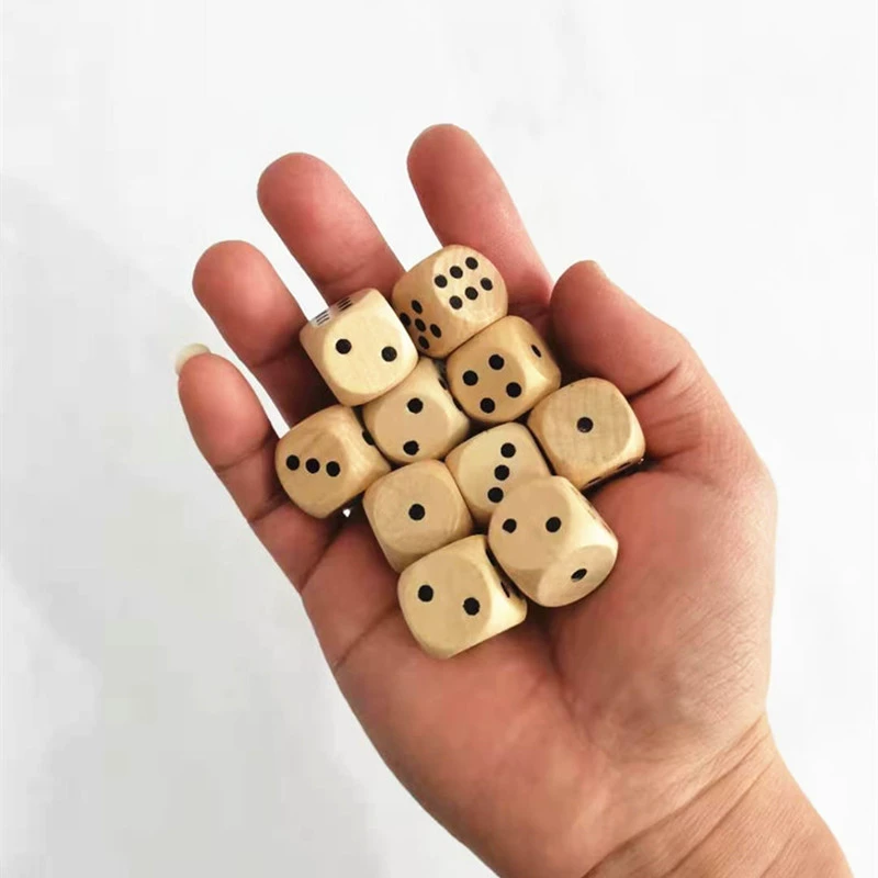 Деревянные кубики, игрушка из натурального дерева, 2 см