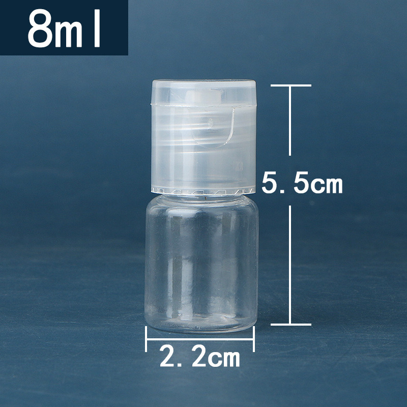 スポット5-100ミリリットルフリップボトルpet透明プラスチック分注ボトル液体ローションボトル蝶蓋分注ボトル|undefined