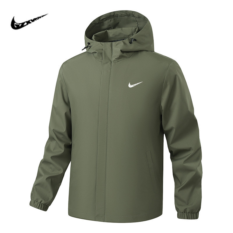 Autumn Men's Jacket 2026 New Model Hooded Outdoor Casual Sports Windbreaker Jacket Men's Cross-Border Trendy Brand
