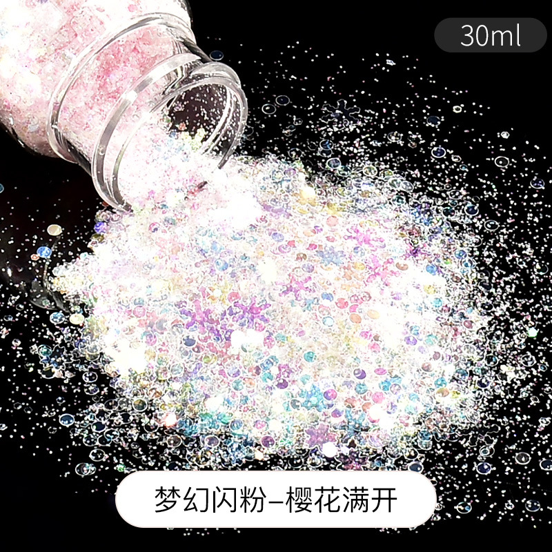 polvo brillante DIY material sequinilla goteo AB molde resina UV aceite Mahjong relleno joyas auriculares ilusión