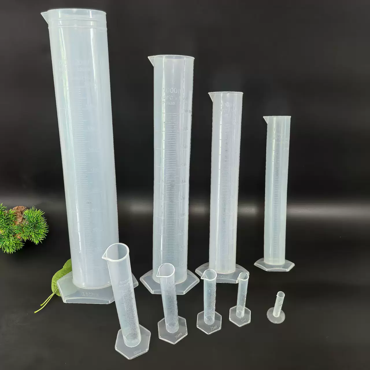 塑料量筒厂家批发 pp量筒 带刻度 实验室教学 10ml—2L