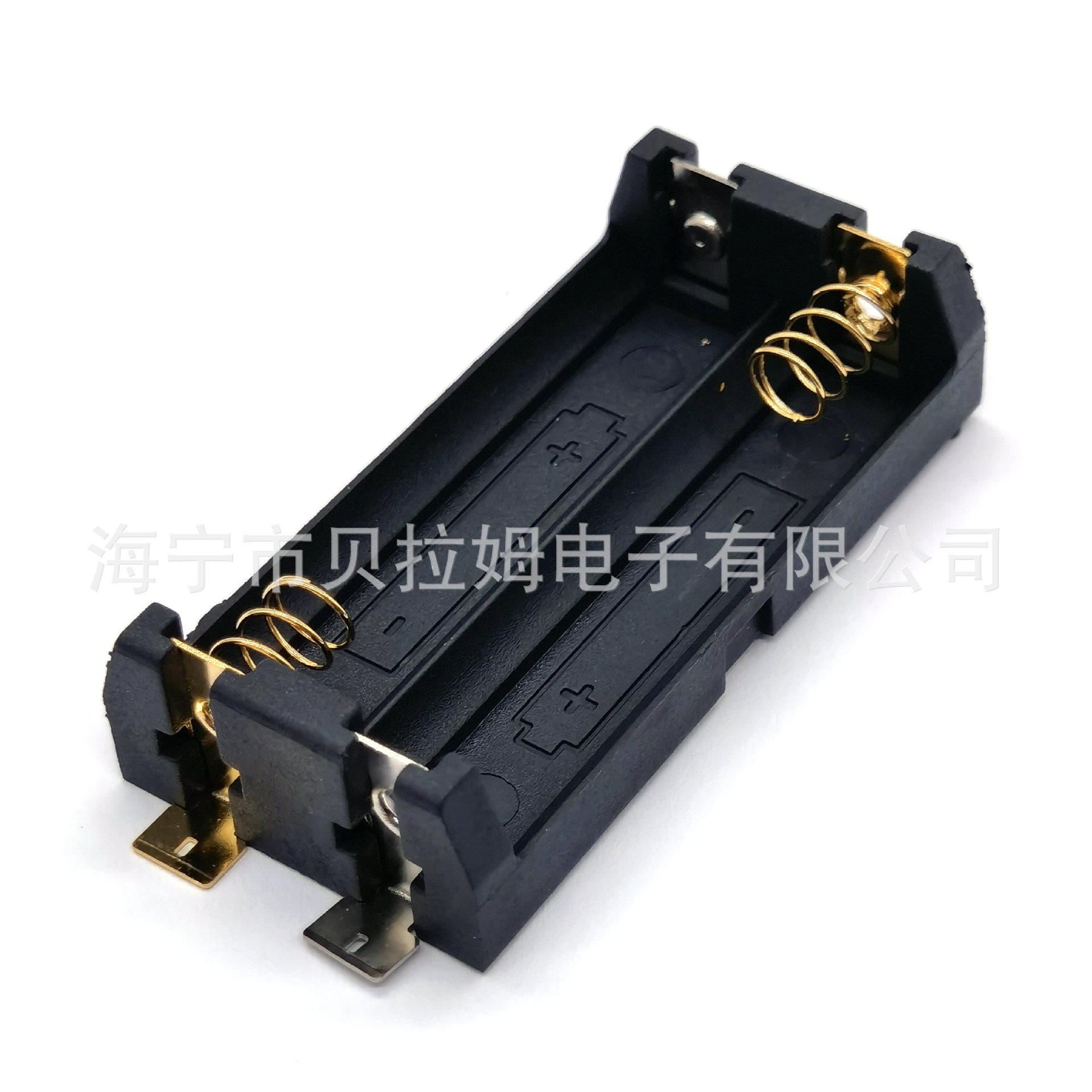 弹簧款2AA五号二节5号2节UM3X2尼龙表贴SMT/SMD防火电池盒