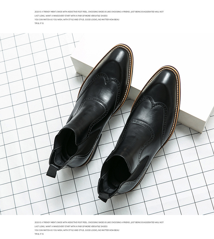 Big size new fashion men's autumn and winter leather boots trend in casual shoes_voghion.com