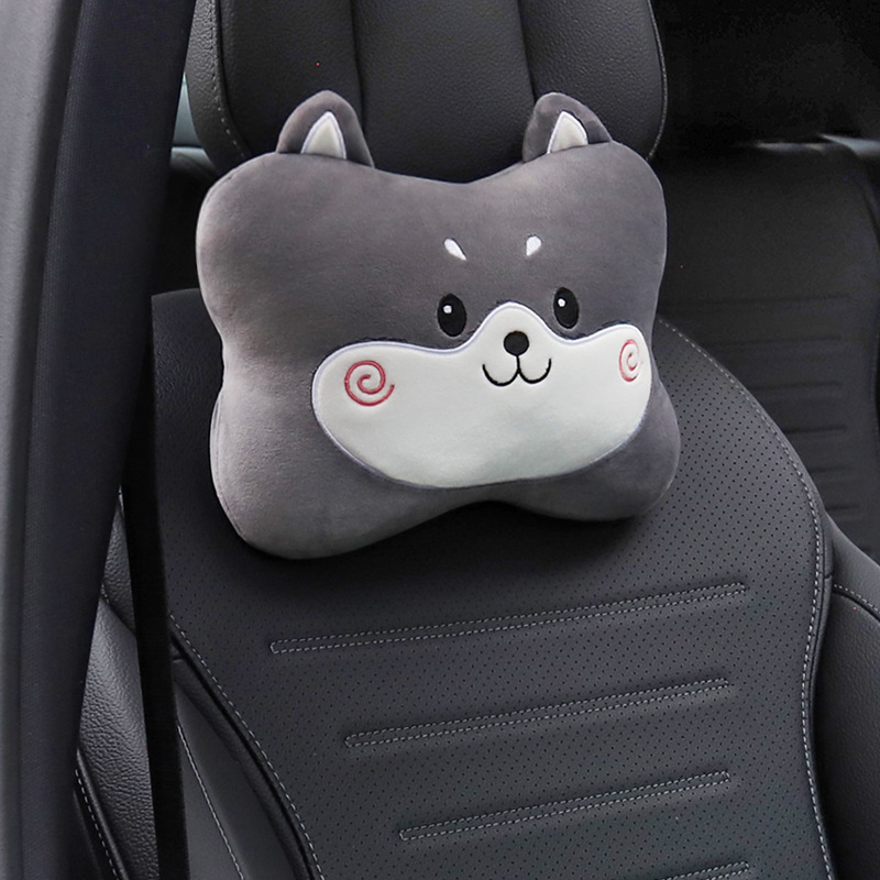 Miaotianxia auto reposacabezas almohada para el cuello cuatro estaciones almohada de cintura universal almohada de asiento interior lindo de dibujos animados