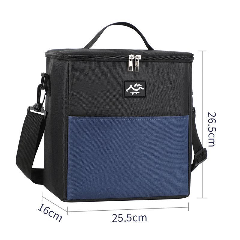 Nueva bolsa de aislamiento de color a juego, bolsa de hielo de picnic, bolsa de arroz con cinturón de mano, bolsa de lonchera grande de papel de aluminio, bolsa de comida para acampar