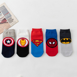 New spring and summer digital straight plate cute cartoon animal cotton socks ladies boat Socks