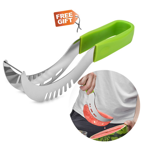 Stainless steel watermelon fruit dicing and dicing divider, cantaloupe cutter, stainless steel melon cutting tool knife