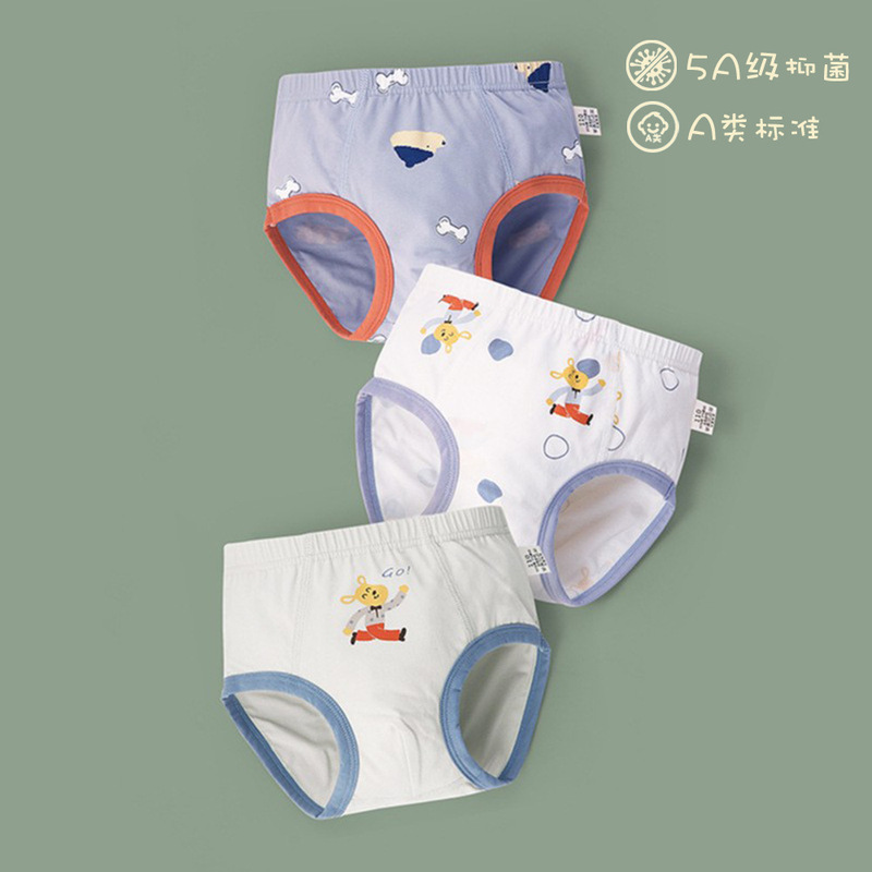 Summer thin boys A class cotton antibacterial baby briefs breathable cotton boys underwear wholesale