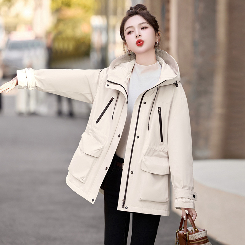 Parker Workwear down Jacket for Women, Winter Mid-Length 2025 New Model, Petite High-End Waist-Cinching Warm White Duck down Coat Parker Workwear down Jacket for Women, Winter Mid-Length 2025 New Model, Petite High-End Waist-Cinching Warm White Duck down Coat