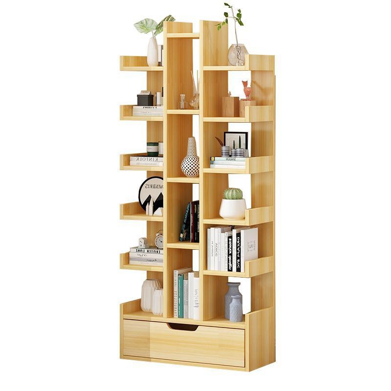 Estante de almacenamiento estante piso sala de estar simple hogar estudiante multi-capa integrada Pared de almacenamiento de libros estante moderno minimalista
