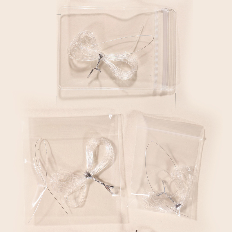 Wholesale 0.5 0.6 0.7mm High Transparent Crystal Thread Package Thickeneded Packaging Customer Gift Thread Package DIY Material Package