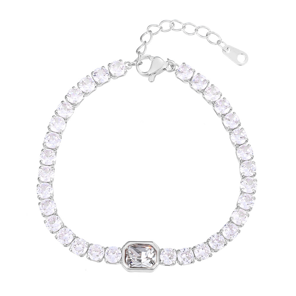 Popular Colorful Sugar Bracelet Women's Light Luxury Full Diamond Zircon Tennis Chain Versatile Handicraft_voghion.com