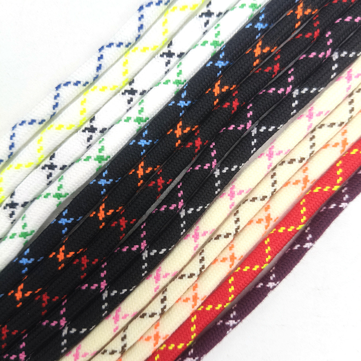 48 colores 5mm poliéster algodón color cruzado punto de salto redondo cintura de pantalones cuerdas redondas de tejido de núcleo de color corda de chaqueta