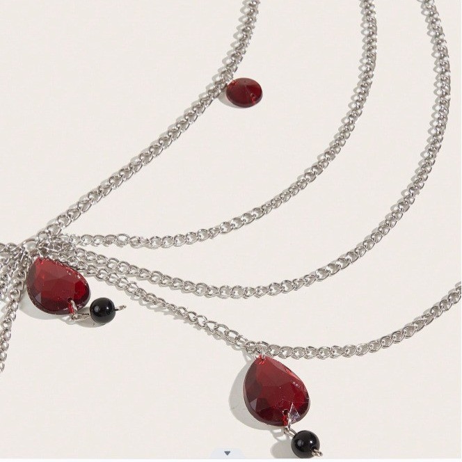 Retro Perlen-bauchkette Für Damen, Ethnic Multi-layer Körperkette_voghion.com