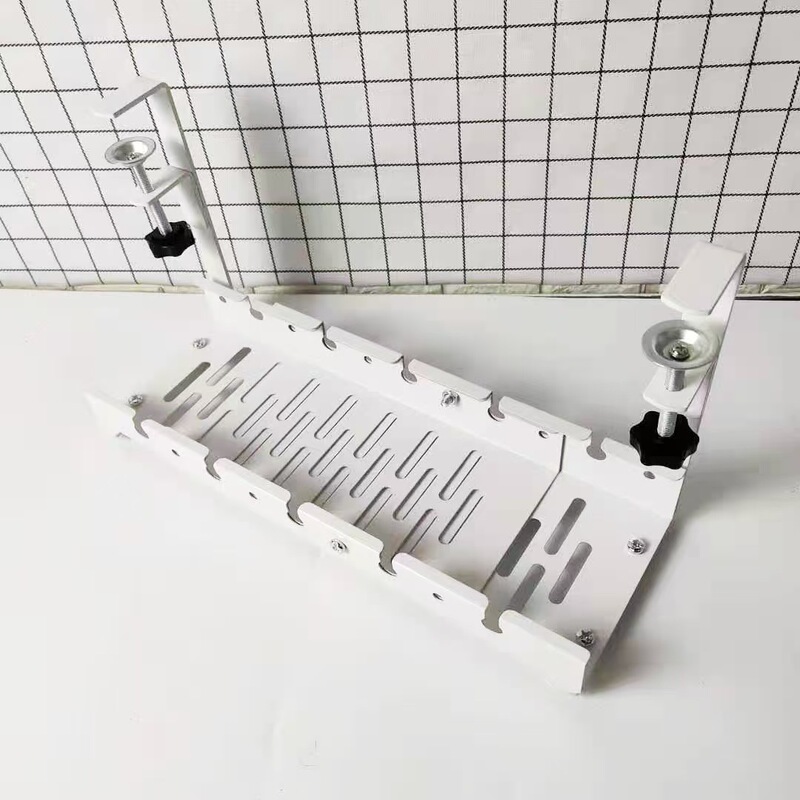 机の下の伸縮可能なケーブルラックは穴を開けないで電線を整理します。|undefined