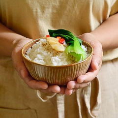 西田木雨和風陶磁器食器スープ碗4.75インチ家庭用レストランホテルご飯碗小鉢デザート碗