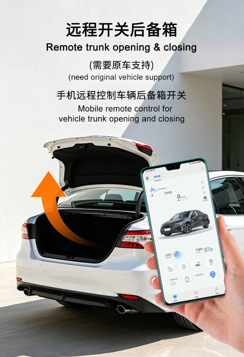 Suitable for Toyota Alphard Car Keys, Mobile Phone Control, Keyless Entry, Digital Key, Gps Positioning