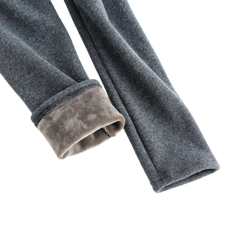 Leggings de talla grande ropa exterior para mujer Otoño e Invierno 2019 nuevos pantalones de una pieza engrosados con forro polar pantalones cortos pantalones delgados