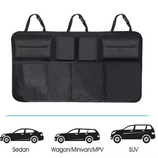 Fabricante al por mayor bolsas de almacenamiento de asiento trasero de automóviles, bolsas de almacenamiento de bajas traseras colgadas de SUV