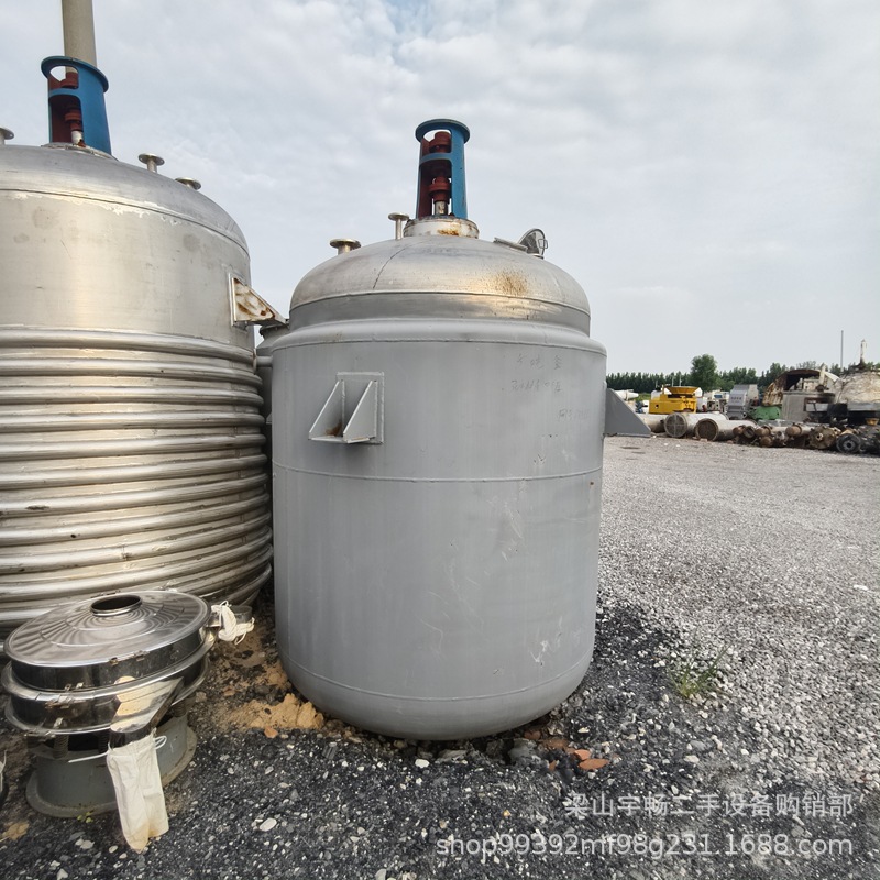 出售外加套反应釜 二手不锈钢反应釜 二手5吨电加热反应釜