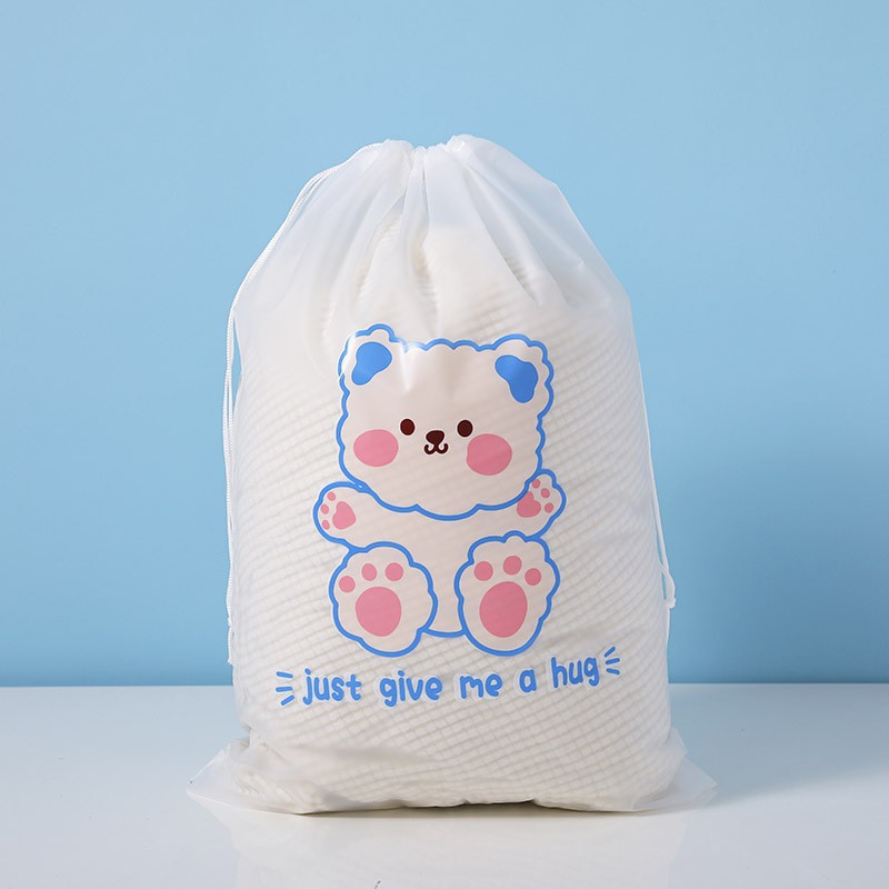 Frosted cordón bolsa ropa zapatos a prueba de polvo cordón bolsa de embalaje calcetines ropa interior bolsa de embalaje bolsa de almacenamiento de viaje