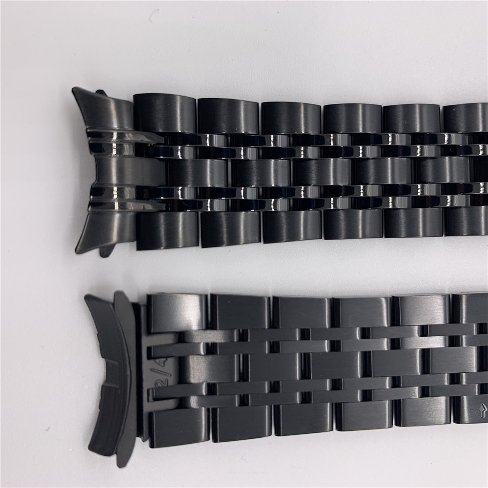 Adecuado para Samsung Galaxy watch5 siete plantas correa de acero inoxidable nuevo watch6 siete cuentas hebilla plana correa de reloj