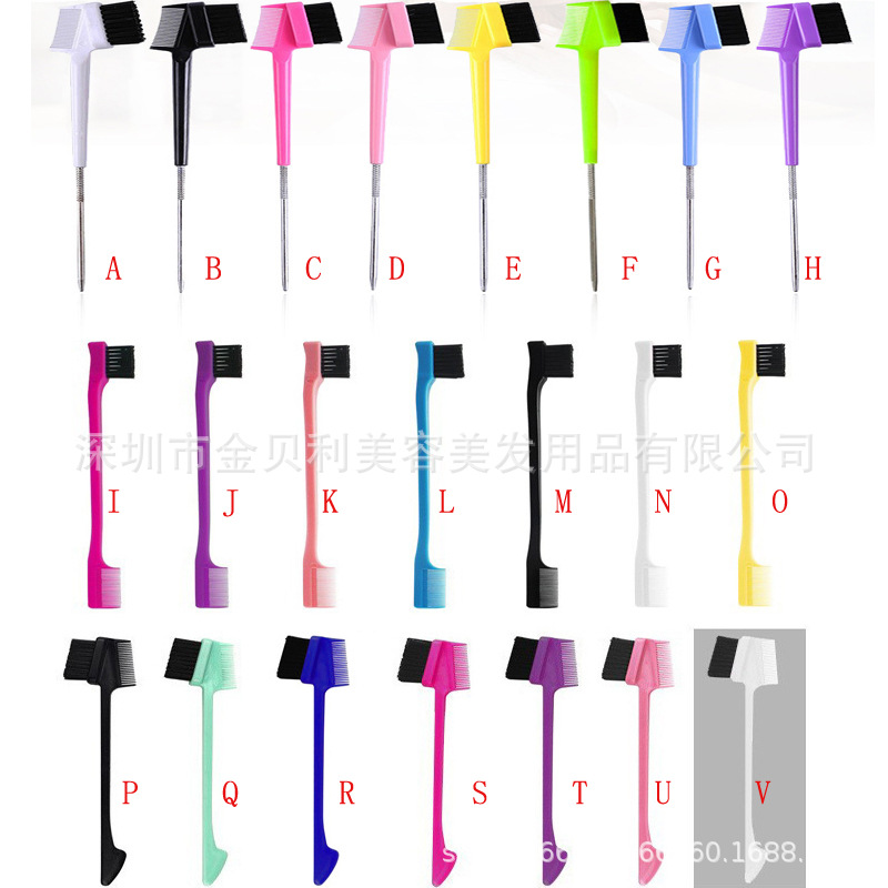 Beauty Beautiful Hair Eyebrow Brush Steel Clear Tail Brush Double…