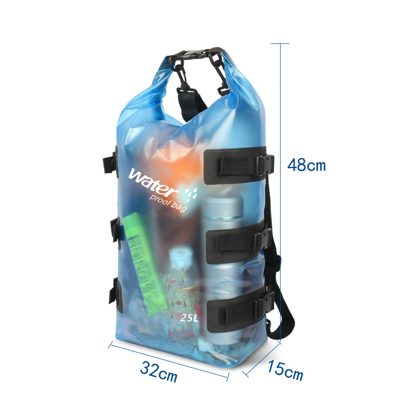 Ultra thin waterproof beach backpack PVC for swimming