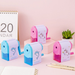 Cartoon automatic pencil sharpener, pencil sharpener, hand-cranked pencil sharpener, pencil sharpener, student stationery, fun prizes