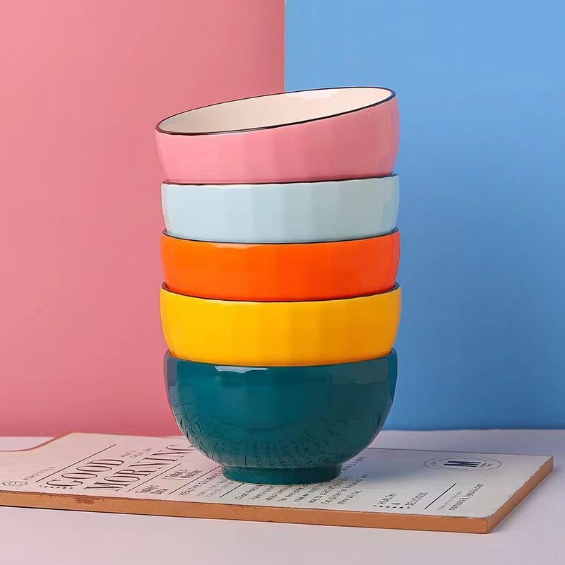 Tazón de Porcelana para Arroz de 5 Pulgadas para Uso Familiar