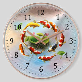 8英寸20CM静音挂钟创意时尚现代家用时钟客厅简约钟表wall clock