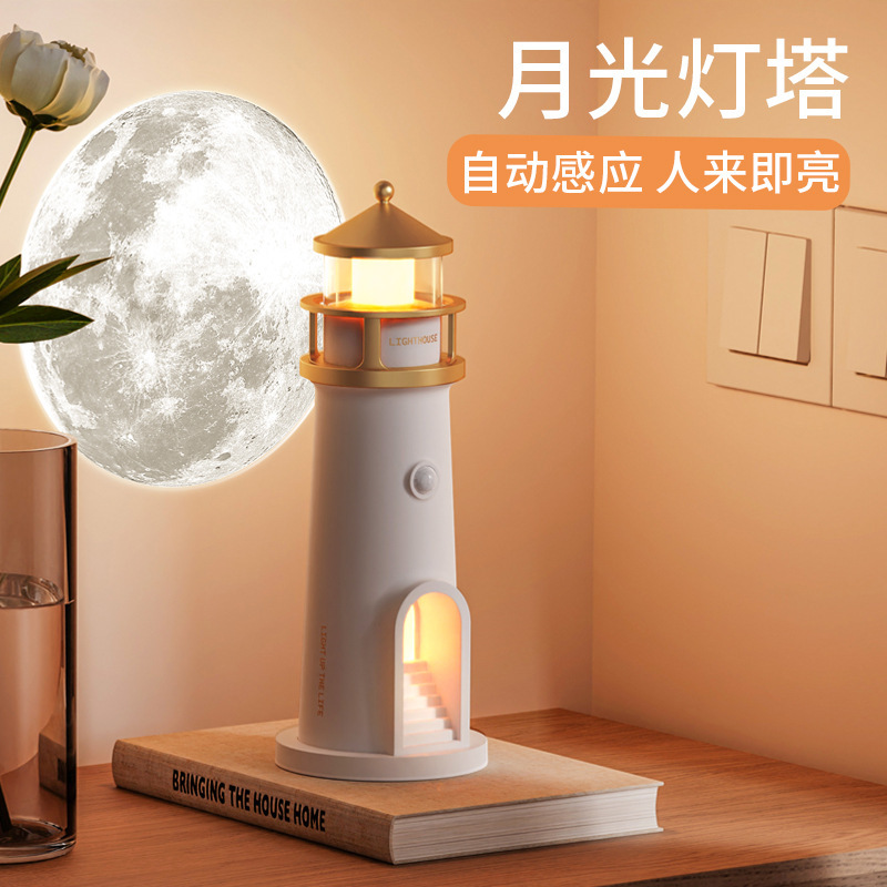 2026 New Moonlight Lighthouse Ambient Light Moon Moonlight Bedroom Bedside Projector Lamp Bluetooth Speaker Night Light 2026 New Moonlight Lighthouse Ambient Light Moon Moonlight Bedroom Bedside Projector Lamp Bluetooth Speaker Night Light