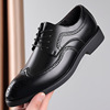 Classic suit jacket for leather shoes, fashionable footwear English style, plus size