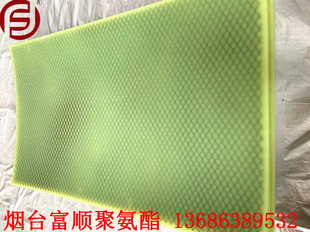 Yantai Fushun Direct Supply Antistatic Flame Retardant Polyurethane Grain Compartment Wear-resistant Plate Polyurethane Steel Grids Mesh Coated