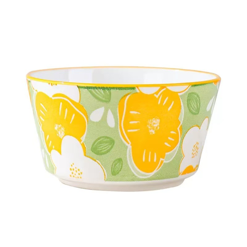 El viento idílico de alto valor de la cara de cerámica doméstica cuenco de arroz cuenco de sopa cuenco de ensalada cuenco de postre cuenco de cerámica image 6