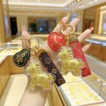足金999钥匙扣马上有钱卡通包挂链包金手机贴礼品直播爆款可代发