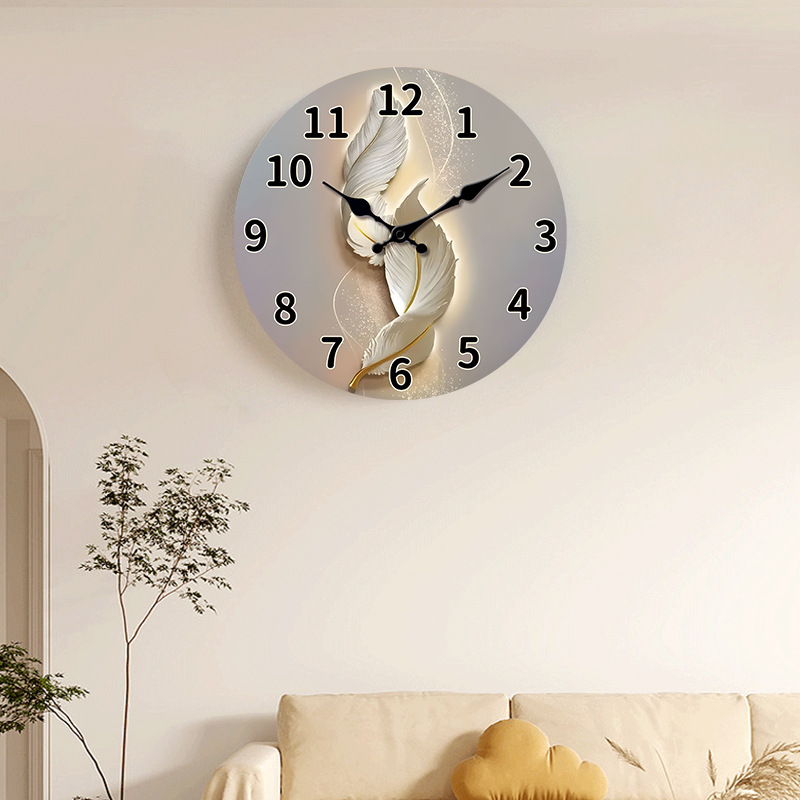 12 pulgadas fabricantes transfronterizos personalidades retro dibujos animados reloj de madera MDF silencioso decoración reloj de cuarzo