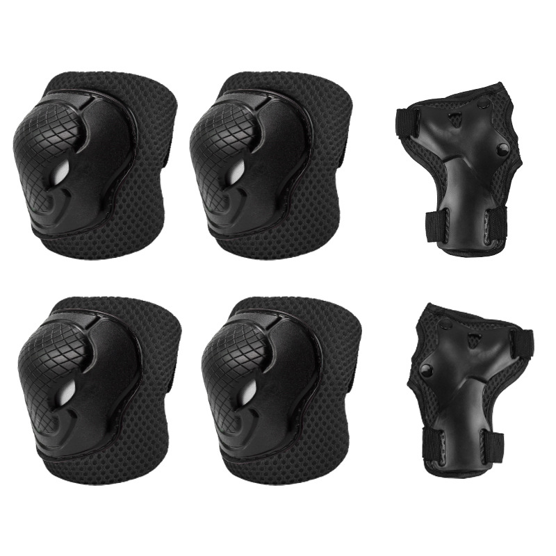 Nuevo AIDY niños patinaje de protección equipo de seis piezas conjunto de fábrica de equilibrio directo coche deslizante deportes engranaje protector Cabeza de Vaca