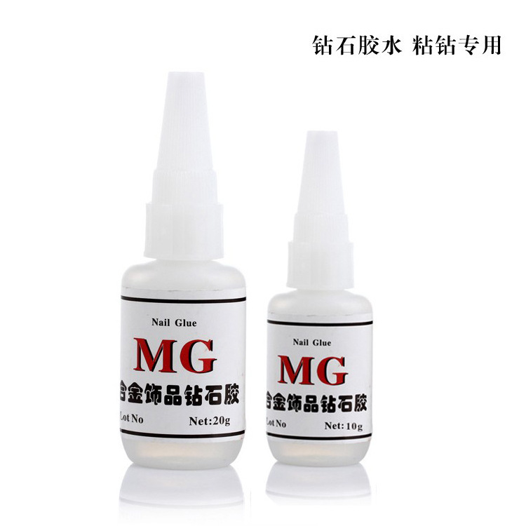 Nail jewelry diamond glue nail glue diamond nail glue alloy rhinestone baking-free special glue batch