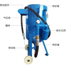 户外钢材表面除锈脱漆表面喷砂水砂干砂两用处理设备