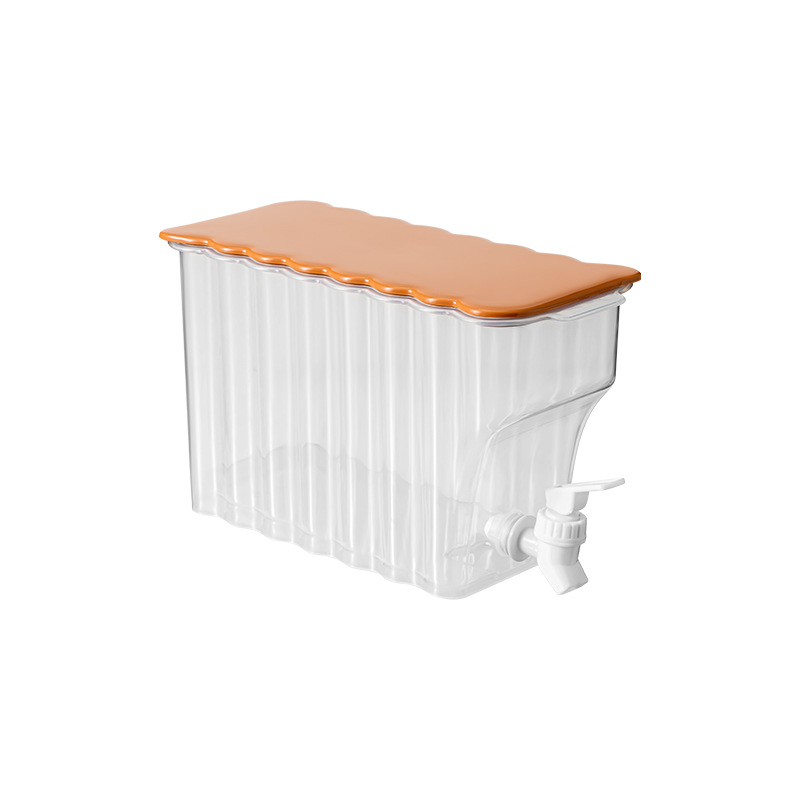 Botella de agua fría con grifo horizontal poner refrigerador botella de agua fría hogar de verano gran capacidad resistente a la caída tanque de agua fría engrosada