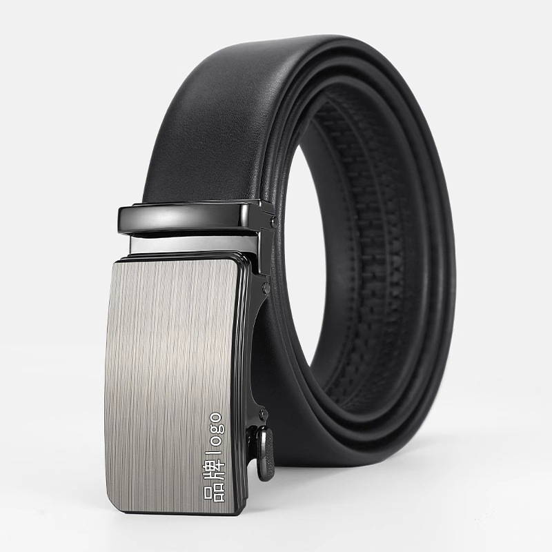 Cinturón de cuero para hombres cinturón de abrazadera automática de cuero para hombres cinturón de cuero de vaca 2025 nuevos jóvenes de mediana edad negocios