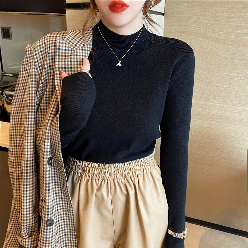 블랙[하프 터틀넥]