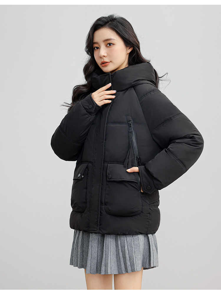 Russian new winer plus size for women's casual warmh, hickened and enlarged pocke hooded coon wholesale Down_voghion.com