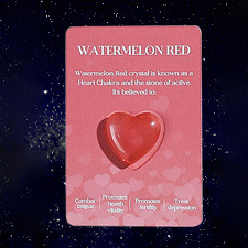 수박 크리스탈 (카드 + 하트)